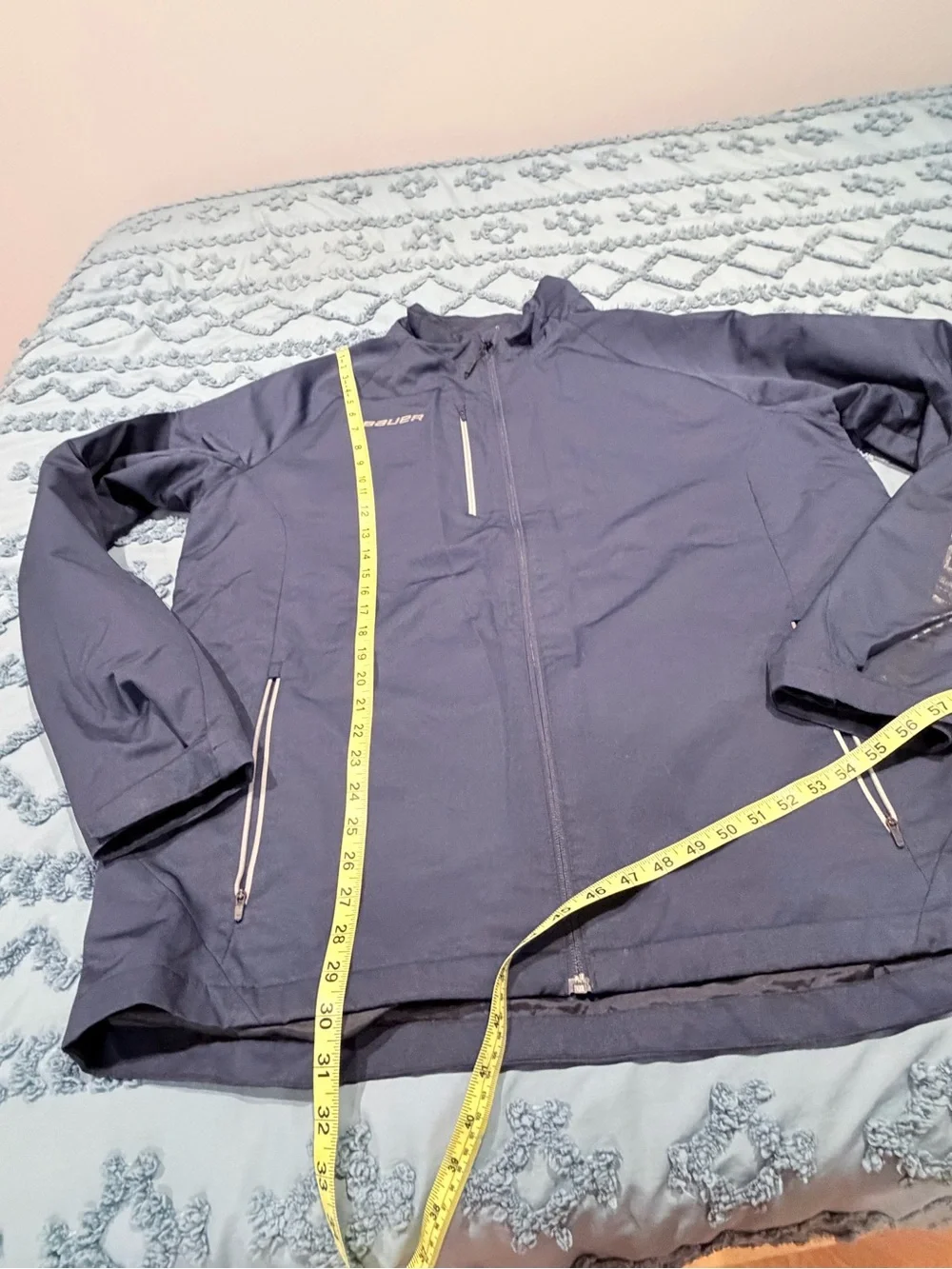 Bauer Men's Dark Blue Full-Zip Performance Jacket XXL